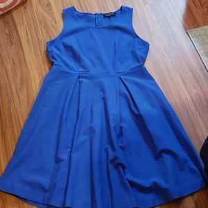 Eloquii Blue Pleated Dress - Never Worn